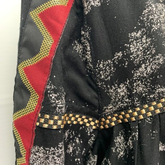 Ecote Medium Kimono Open Blazer Waist Length Black Lightweight - Picture 4 of 8